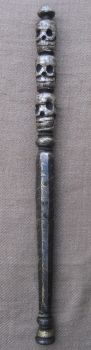Antique Handmade Tantrik Tibetan Iron Phurba Khatvanga Staff, Magical wand Nepal