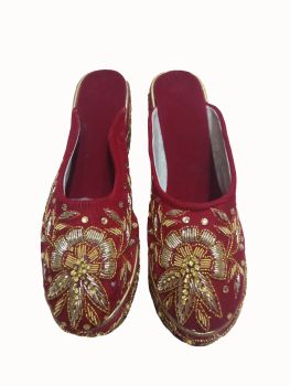 Women's Handmade Velvet Embroidered Shoes