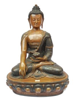 Shakyamuni Buddha Statue Double Color Oxidation