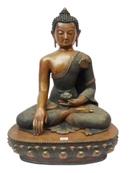 Shakymuni Buddha Statue Double Color Oxidation