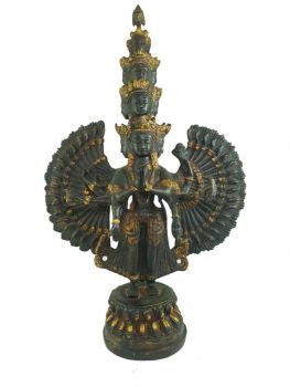 Statue of Sahasrabhuja Avalokiteswara , Antique Finishing