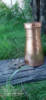 Dhaatu Pure Copper Ayurvedic Bedside Large Water Jug - 1200ml (Made in Nepal)