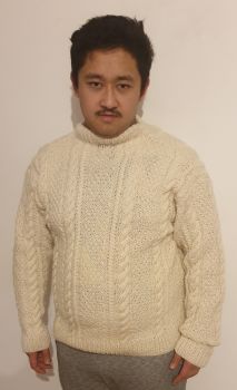 100% Pure Sheep Wool Handmade Pullover Sweater
