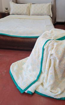 Three Layer Malmal Blanket with Pillow Cases