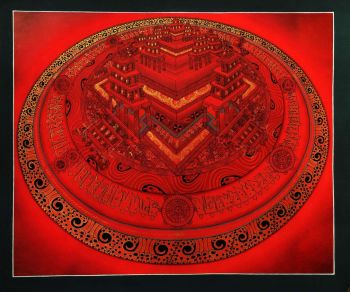  Tibetan Thangka of Palace Kalachakra Mandala