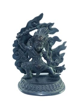  Old Stock , Tibetan Statue of Rahula, Chocolate Oxidized , Last Piece