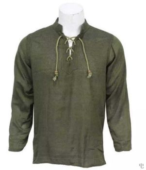 Nepali Handmade Cotton Kurta , Green Dying 