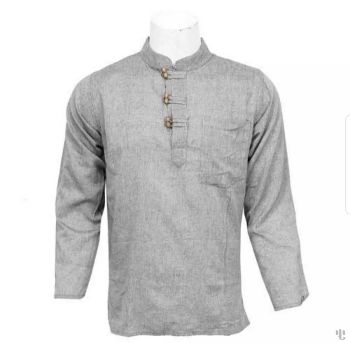 Nepali Handmade Cotton Kurta , Ivory Dying 