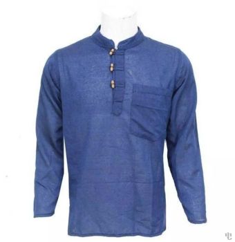 Nepali Handmade Cotton Kurta , Blue Dying 