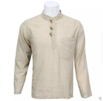 Nepali Handmade Cotton Kurta , Off White Dying 