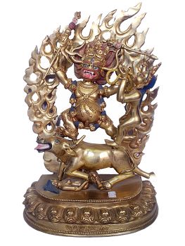 HQ Statue of Yamantaka Shakti, Full Gold Plated 
