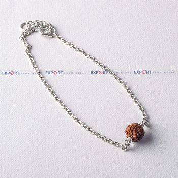 5 Mukhi Rudraksh Single Bead Bracelet