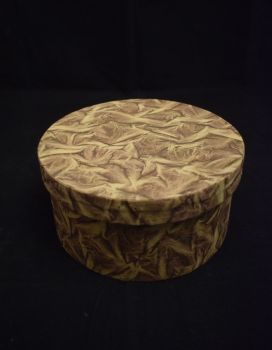 Attractive Printed Design Lokta Paper Round Box