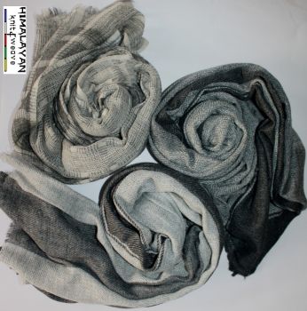 Natural Cashmere Shawl | 100% Pure | Hand Knitted | Felted | Natural Color | Unisex | Breathable Quality | Ideal for Winter