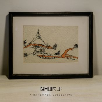 Framed sketch by Artist Sushila Singh