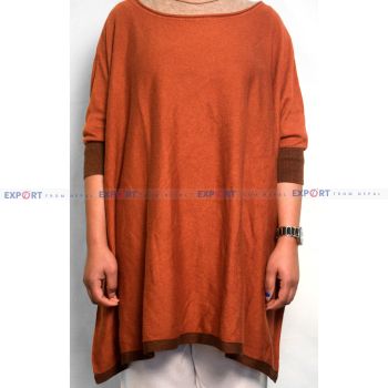 pure cashmere  poncho sweater 2/26 count  12gauge  size 70 x90 cms   weight  350grams  