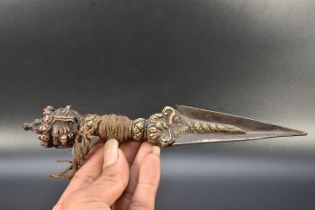 Amazing Tibet Vajrakilaya Phurba Buddhism Dagger 