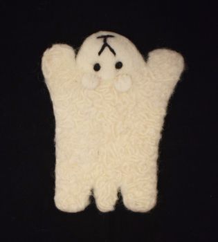 Handmade Sheep Figure Soft & Durable Felt Woolen Tea Mat Coaster