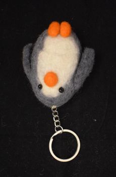 Felt Penguin Key Chain | Key Holder | Key Ring | Hand-felted | Handmade in Nepal | Light Weight | Eco-friendly