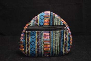 Cotton Linen Foldable Two Compartment High Quality Zipper School Bag Backpack | Suitable for Travel