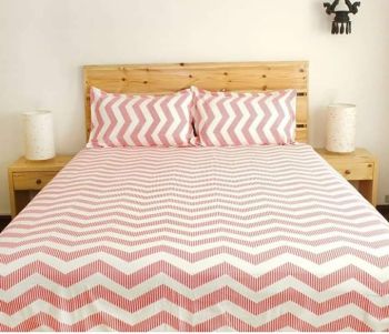 Pink chevron bedsheet