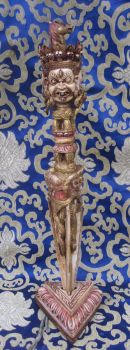 Antique Master Quality Handmade Yak Bone Tibetan Hayagriva Phurba.Nepal