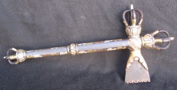 Antique Master Quality Handmade Tantrik Tibetan Dakini Karti Khatvanga, Nepal