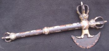 Antique Master Quality Handmade Tantrik Tibetan Dakini Karti Khatvanga, Nepal