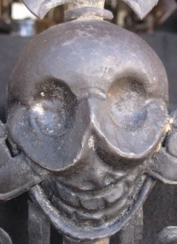 Antique Handmade Tibetean Iron Tantrik Phurba Khatvanga With Stand, Nepal