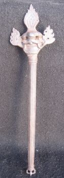 Antique Master Quality Tibet Iron Tantrik Phurba Khatvanga, Magical Wand
