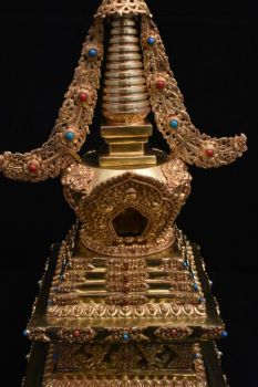 Handmade Gold Plated Stupa