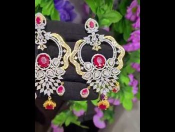 American Diamond Jhumka Code-0053