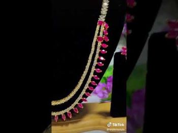 (634) American Diamond Necklace Set