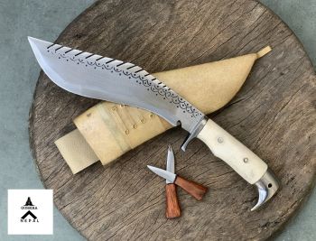 Gurkha Nepal Hand-Forged Eagle Dragon Khukuri (8 Inches Full Tang Blade)