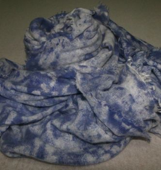 Cashmere Blanket | 60x90 | Printed Design | 100% Pure | Hand Knitted | Felted | Light and Warm | Soft Quality