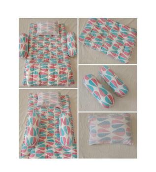 Blue Love Print Baby Bedding Set