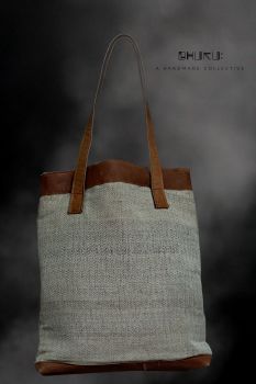 Hemp-Leather-Cotton bag
