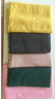 Pure  cashmere  felted  shawl  plain  Hand  Knit in  Nepal 