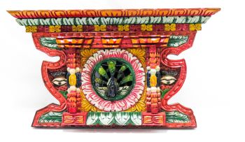 Peacock Window with Eyes 