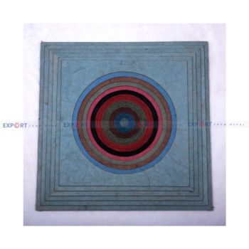Paper wall hanging made nepali lokta with paper rolls.