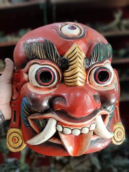Wooden Lakhe Mask