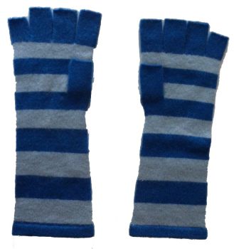 Pure  Cashmere  Mid  Length open   Finger  gloves  Hand  Knit  in Nepal 