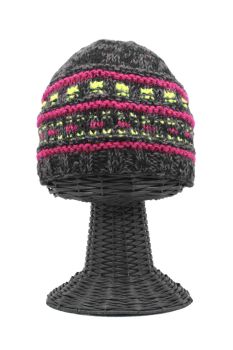 100% Pure Woolen Soft & Warm Multi-Colored Beanie Hat