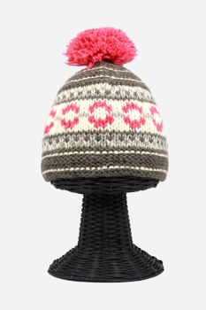 100% Pure Woolen Soft & Warm Multi-Colored Beanie Hat