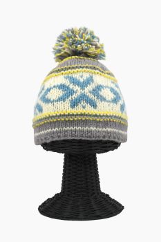 100% Pure Woolen Soft & Warm Multi-Colored Beanie Hat