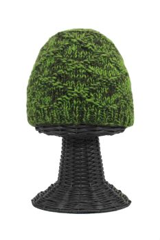 100% Pure Woolen Soft & Warm Green Beanie Hat