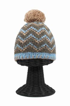 100% Pure Woolen Soft & Warm Multi-Colored Patterned Beanie Hat