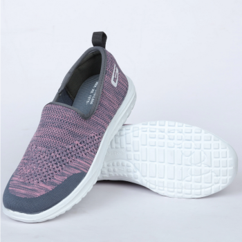 Grey and Baby Pink Goldstar Shoes For Women