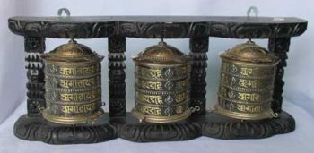Triple Hanging Pray Wheel 