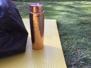 Dhaatu Pure Ayurvedic Copper Flask Design Bottle-500ml (Made In Nepal)